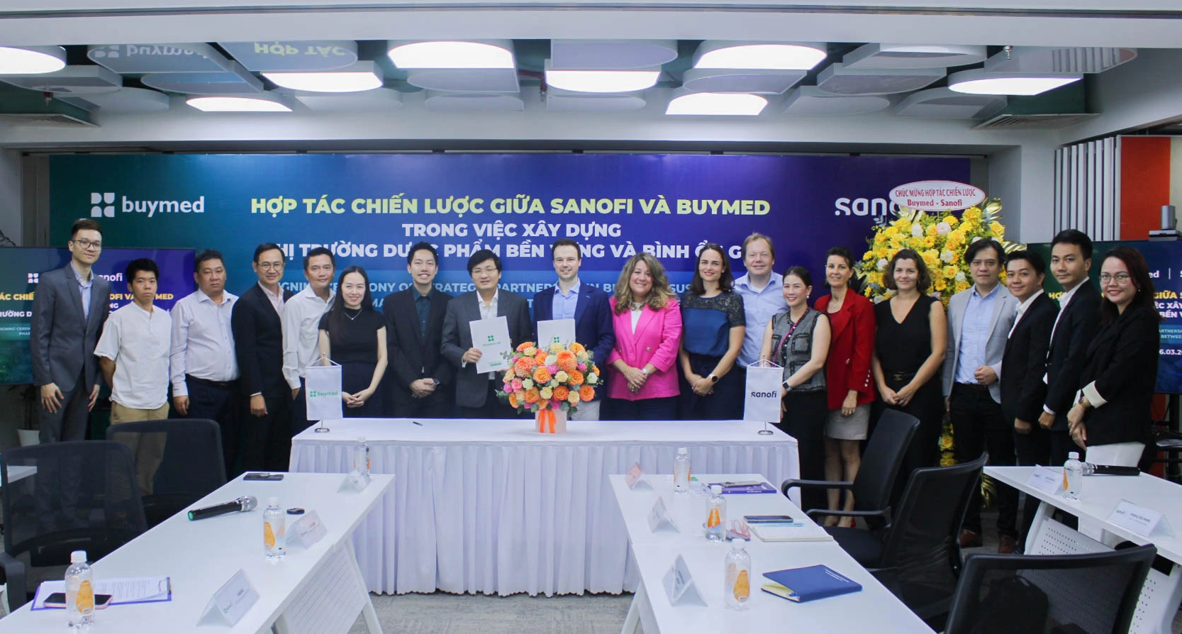 The strategic partnership agreement between Buymed and Sanofi Vietnam